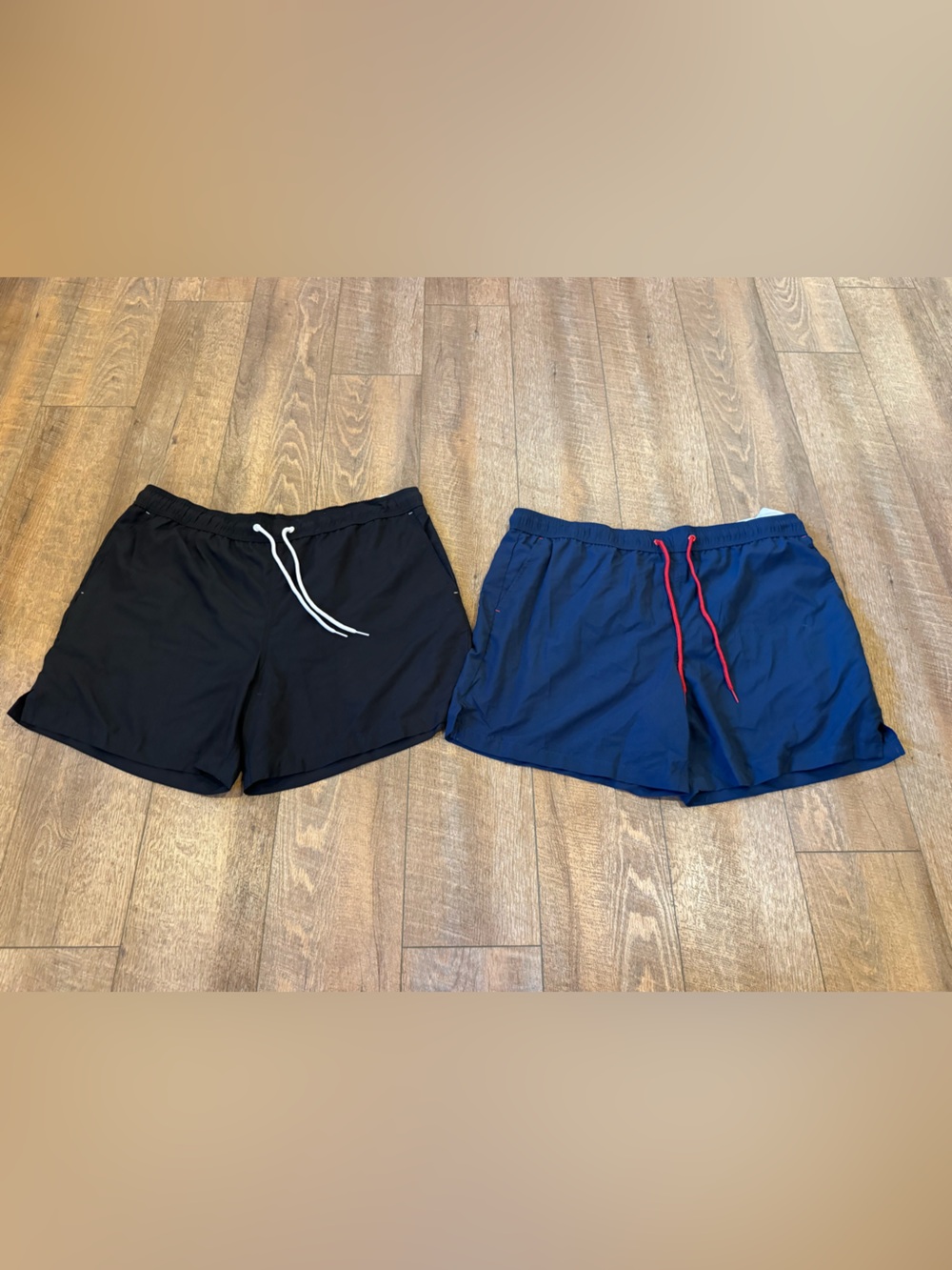 NWT George Men’s Swim Trunks Lot of 2 Black Navy XL 40-42